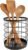 iDesign Kitchen Crock Utensil Holder, Matte Black, Steel | For Countertop