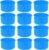 12pcs Silicone Cake Mold Baking Round Cake Molds 4 Inch Non-Stick Baking Pan Kitchen Silicone Cake Molds for Baking (Blue, 4inch)