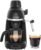 XIXUBX Compact Espresso & Cappuccino Machine, 3.5 Bar with Steam Wand | 800W Fast Heating, Safety Lock & Tritan Cup, One-Touch 4-Cup Brewing & Powerful Steam for Latte, Black for Home & Office