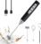 YUSWKO Handheld Milk Frother Wand for Coffee, Rechargeable Electric Whisk with 3 Heads 3 Speeds Drink Mixer Coffee Frother For Latte, Cappuccino, Hot Chocolate, Egg, Black