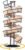 Toplife Spiral Design Metal Egg Skelter Dispenser Rack, Storage Display Rack, Black