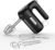 Lord Eagle 5-Speed Small Hand Mixer Electric, 300W Compact Portable, Black | Handheld Kitchen Mixer Egg Beater with 5 Attachments & Storage Bag, Cake Supplies for Bread Dough Baking, Lightweight