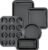 mobzio Kitchen 5-Piece Nonstick Bakeware Set – Round/Square Cake Pans, Muffin Pan, Loaf Pan, Roast Pan & Baking Sheets