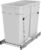 Rev-A-Shelf Double 27 Qt Pullout Trash Can for Base Kitchen Cabinets, Garbage Waste Bin System with Full Extension Slides, Min Opening Width of 11.5″, White, RV-15KD-11C S