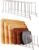 YQh 2 pieces，Kitchen Cabinet Organizer Rack for Cutting Boards, Bakeware, and Pan Storage, Stainless Steel