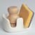 Ceramic Sponge Holder, 2-Slot Dish Sponge Holder for Kitchen Sink, Keeps Sponges Dry & Countertop Clean, Rust-Free & Dishwasher Safe, Stylis Design, Modern White