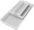 madesmart Classic 3 Bin Drawer Organizer Set, White | non slip feet, rounded corners, modular layout, mixed sizes, custom fit, office craft supplies, makeup tools, woman owned