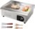 VEVOR Commercial Electric Griddle, 22″, 1600W Countertop Flat Top Griddle, Stainless Steel Teppanyaki Grill w/Iron Cooking Plate, 122-572℉ Adjustable Temp Control 2 Shovels & Brushes, 110V