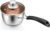 P&P CHEF 1 Quart Sauce Pan With Lid, Small Pot Saucepan for Milk, 1 Pc | Stainless Steel Saucepan, Small Sauce Pot for Cooking, Visible Glass Lid & Bakelite Heat-Proof Handles,Dishwasher Safe