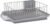 Farberware Classic 3-Piece Dish Drying Rack Set, Gray – Rust-Resistant Dish Rack for Kitchen Counter with Self-Draining Board and Flatware Caddy