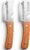 2 Pcs Multi-Functional Vegetable Peeler, Stainless Steel Thickened Fruit Peeler Knife with Wooden Handle & Bottle Opener, 2-in-1/3-in-1 Kitchen Tool for Home Cooking