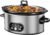 OLIXIS Slow Cooker 6 Quart, Ceramic Nonstick Coating, Programmable Slow Cooker with Dishwasher Stoneware Pot and Tempered Glass Lid, Multi Cookers with 3 Temperature, 35in Tangle Free Cord, Silver