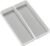 madesmart Premium Small Utensil Tray, Deep Storage for Ladles, Whisks & Serving Tools, Non Slip Lining, for Drawers & Home Organization, White