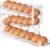 Clear FIFO Egg Holder for Fridge, Egg Dispenser for Eggs 18 Count | 1-Pack Automatic Rolling Egg Organizer for Refrigerator, Space-Saving Egg Roller/Container/Storage for Kitchen Countertop