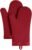 KITCHENAID Ribbed Soft Silicone Oven Mitt 2-Pack Set, 7.5″x13″, Smoked Paprika