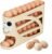 Automatic Egg Dispenser for Refrigerator, 4-Tier Rolling Egg Holder, Space-Saving Kitchen Egg Storage Organizer, Holds Up to 30 Eggs, Countertop Egg Container
