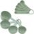KitchenAid Universal Easy To Read Measuring Cup and Spoon Set with Soft Grip Handle for Maximum Control, Hang Hole and Nesting For Easy Storage, Dishwasher Safe, 9 Piece, Pistachio
