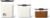 Rubbermaid Brilliance Plastic Food Storage Pantry Baking Set, 3 Containers with Lids (6 Pieces Total), BPA-Free, Clear