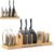 Pots and Pans Organizer Under Cabinet,Bamboo Pot Lid Organizer | Expandable Pan Organizer, Pot and Pan Organizer Rack for Kitchen Countertop or inside Cabinet