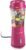 Hamilton Beach Portable Blender for Smoothies With 14 oz. Travel Jar | BPA Free Jar & Lid | Durable Stainless Steel Blades | 300 Watts Peak Power | Personal Smoothie Blender | Raspberry | 51131G