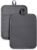 KitchenAid Ribbed Soft Silicone Pot Holder 2-Pack Set, Charcoal Grey, 7″x9″