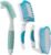 3 Pack Scrub Brush Set, Heavy-Duty Scrub Brushes for Cleaning Bathroom | Stiff Bristles Grout Scrubbing Brush with Handle, Cleaning Brushes for Shower, Bathtub, Kitchen, Floor, Tub, Tile, Sink