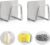 Luckyiren 2-Pack Stainless Steel Sponge Holder for Kitchen Sink – Rustproof Brushed SUS304 Sponge Caddy Organizer, Wall/Surface Mount, Drainage Design, Clutter-Free Storage