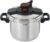 T-fal Clipso Stainless Steel Pressure Cooker, 6.3 Quart, Recipe Book, Steam Basket, Easy-Open Lid, Secure Locking System, Adjustable Pressure Valve, Induction Cookware, Pots and Pans, Kitchen, Silver