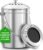Utopia Kitchen Countertop Compost Bin 1.3 Gallon, Stainless Steel, Silver | 1.3-gallon countertop stainless steel compost bin with charcoal filter helps control odors and store food scraps.