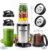 Smoothie Blender, Personal Blender Grinder Combo Smoothies and Shakes | 16-in-1 Single Serve Smoothie Maker with 2x24oz To-Go Cup & 10oz Grinding Cup, Blender Protein Shakes & Spices, Max 900W