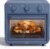 SMIRLY 6-in-1 Air Fryer Toaster Oven Combo, 27QT Toaster Oven – Blue | Toaster Ovens Countertop For Toast, Roast, Bake, Broil, Reheat and Warm, Fits 12″ Pizza, 4 Lb Turkey, 6 Toast