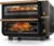 Ninja Double Oven Pro Smart XL, 30.2 Qt, 12-in-1, Onyx, DCT801BK | DualZone, Smart Finish, Fits 4.5 lb chicken, Air fry, bake, broil, roast, toast, pizza