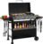 Royal Gourmet PD4001 4 Burner Propane Gas Griddle with Removable Standing Cart, Convertible to Tabletop Design, Flat Top Grill with Hood for Camping, Tailgating, Backyard, Black | Convertible to Tabletop Design, Black | Flat Top Grill with Hood for Camping, Tailgating, Backyard BBQ
