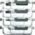 M MCIRCO [8-Pack,30 oz] Glass Meal Prep Containers,Glass Food Storage Containers,Airtight lunch Containers with Lids, Microwave, Oven, Freezer and Dishwasher