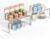 Clear Cabinet Shelf Organizers, 2 Pack Shelf Risers Kitchen Cabinets, Spice Rack for Dishes, Soda Cans and Cup（11.8 x 4.72 x 4.72 Inch）