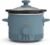bella 1.5 Qt Slow Cooker with 3 Heat Manual Control, Ceramic Nonstick Coating, Dishwasher Safe Stoneware Pot and Tempered Glass Lid, Tangle Free Cord Wrap & Cool Touch Handles, Surf