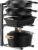MUDEELA Pots and Pans Organizer under Cabinet 15.75″ Tall, 4-Tier Heavy Duty Pan Organizers inside Cabinet Kitchen Storage, Adjustable Pot Rack Holds up to 88 LB Cast Iron Skillets Shallow Cookware