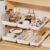 3 Pack Pull Out Drawers for Cabinets with Metal Slides, Easy to Install Cabinet Roll Out Shelves, Smooth Slide Out Drawers for Kitchen Cabinets with Nano Adhesive