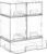 Vtopmart Stackable Storage Drawers Set of 5, Clear Plastic Organizer Bins for Baby Bottle, Beauty Supplies Storage, Ideal for Kichen Countertop, Vanity, Bathroom, Cabinet, Pantry Organization