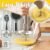 Handheld Mixer, Stainless Steel Semi-Automatic Whisk, Rotating Semi-Automatic Egg Beater, Hand Push Mixer Stirrer Tool for Cooking Kitchen Home Egg Milk