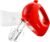 OVENTE 5-Speed Electric Hand Mixer with Storage Case,150W, Red HM151R | Stainless Steel Whisks, Compact Portable Design, Lightweight Handheld Mixer for Baking & Cooking