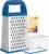 Urbanstrive Cheese Grater With Container, Professional Cheese Grater with Handle, Stainless Steel Graters for Kitchen Handheld, Box Grater with 4 Sides for Vegetables, Ginger, Potatoes (Dark Blue)