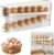Egg Holder for Fridge, 2025 New Egg Organizer for Refrigerator Automatic Scrolling Eggs Rack Holder Rolling Dispenser, Stackable Fridge Container and Storage with Lid (1 Pcs)