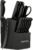 14-Piece Black Kitchen Knife Block Set with Built-In Sharpener | German high-carbon stainless steel blades, dishwasher safe, ultra-sharp edges, ergonomic non-slip handles