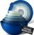 Zulay Kitchen 12 Piece Plastic Mixing Bowls with Lids Set – Leak-Proof Microwave & Freezer Safe Stackable Mixing Bowl Set for Preparing, Serving and Storing – Non-Slip Large Nesting Bowls (Blue Ombre)