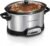 Hamilton Beach Set & Forget 4 Quart Programmable Slow Cooker | Flexible Cooking Options With 3 Heat and 5 Time Settings | Dishwasher-Safe Stoneware Crock & Glass Lid | Silver