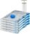 Amazon Basics Vacuum Storage Bags, Compression Space Saving for Clothes and Linens, Reusable with Hand Pump, Large, Clear, 5-Pack