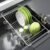 JASIWAY Dish Drying Rack in Sink, Dish Drainer with Cup and Utensil Holder | Over The Sink Expandable Stainless Steel Strainer Dryer Rack for Small Kitchen, Counter Space Saving, Fast Drain, Rustproof