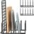Fikoksol Cutting Board Organizer Storage, Baking Sheet Rack under Cabinet | Heavy Duty Cookie Sheet Organizer, Metal Cutting Board Holder, Space-saving Plate Holder for Cabinet, Tray Divider for Drawer