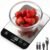 Food Scale, 33lb Kitchen Scale, 1g Precision, USB-C Charging, Black | Premium Stainless Steel with CD-pattern texture, Easy to Read Display, 6 Units, Tare, Precise for Baking, Cooking & Food Prep